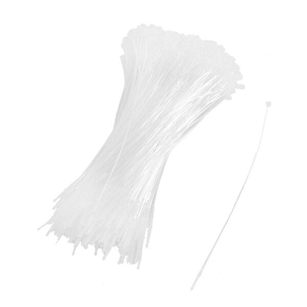 500 Pcs White Snap Lock Pins Security Loop Tag Fastener 5 Inch 130mm