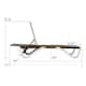 Kozyard Alan Full Flat Aluminum and Polypropylene Resin Legs Patio Reclining Adjustable Chaise Lounge