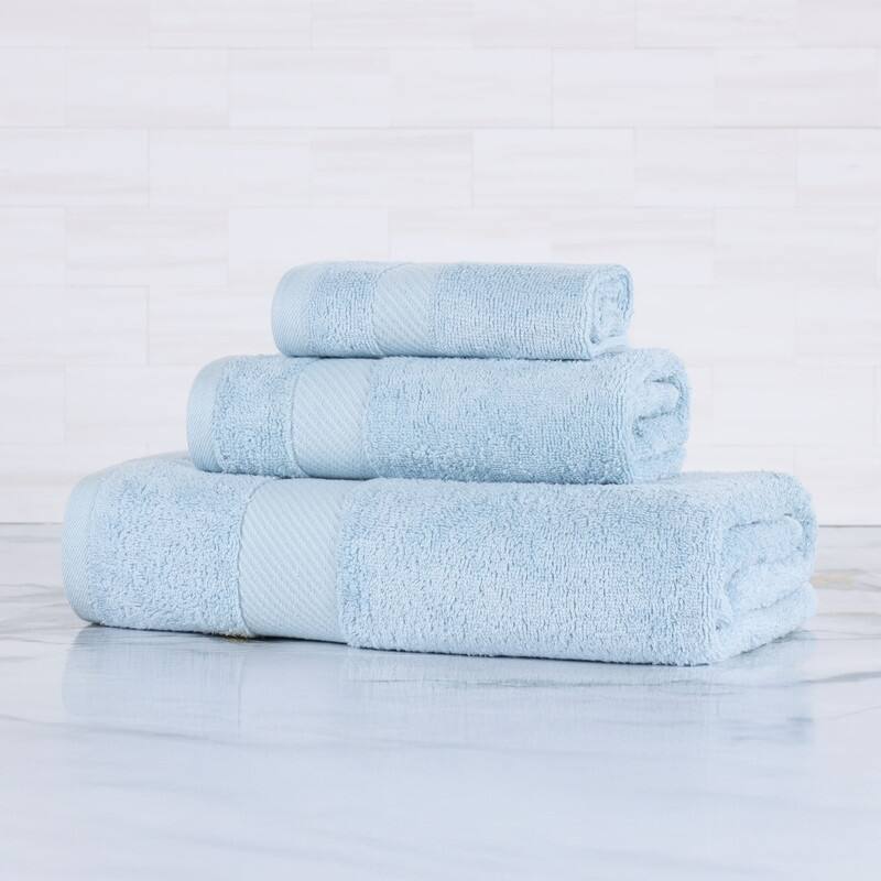 Luxury Egyptian Cotton Solid 3 Piece Bath Towel Set by Superior