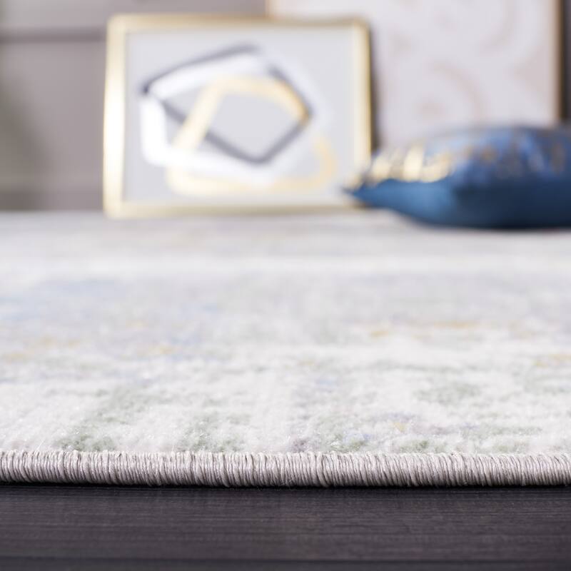 SAFAVIEH Bayside Machine Washable Hannemarie Modern Abstract Rug