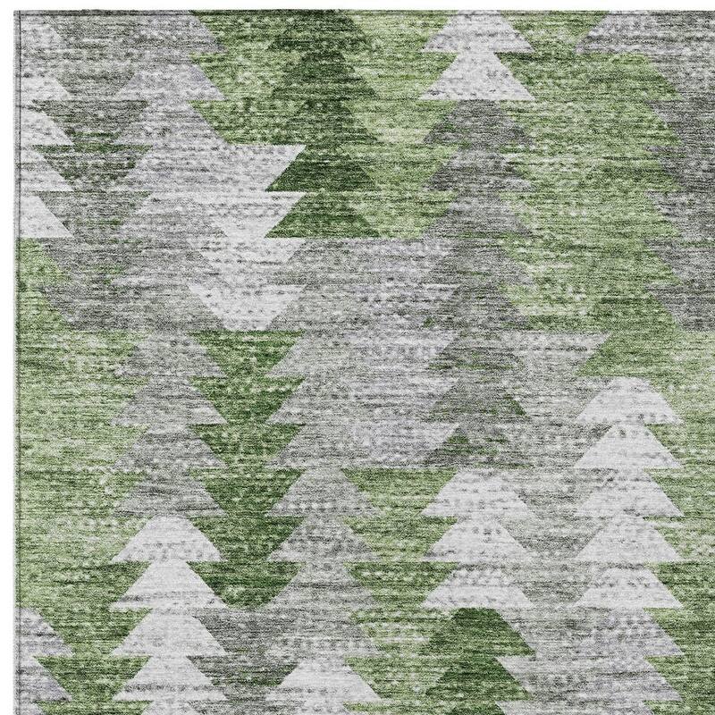 HomeRoots Geometric Transitional Rectangle Outdoor Rug