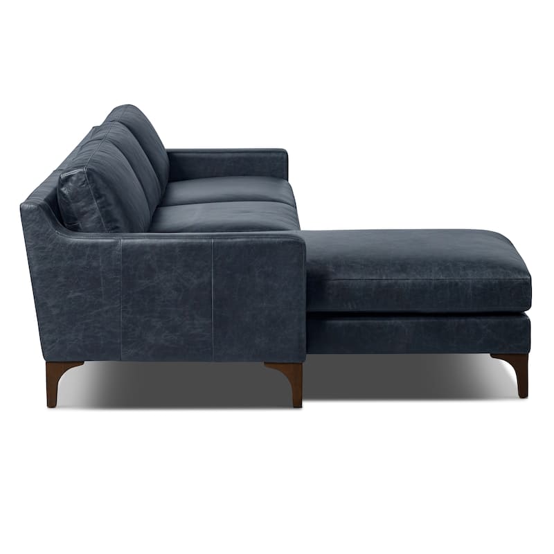 Poly & Bark Sorrento Sectional - Genuine Italian Leather