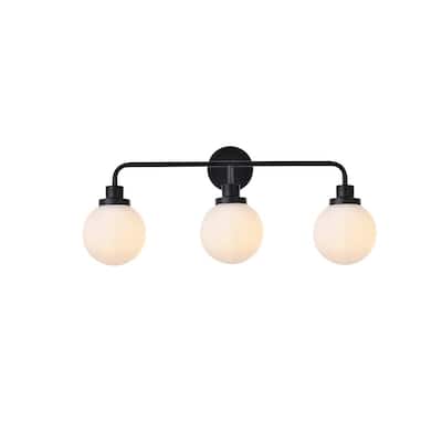 Elegant Lighting LD7034W28 Hanson 3 Light 28" Wide Vanity Light