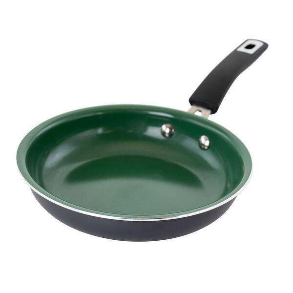 Shop Gibson Home Hummington Ceramic Nonstick Aluminum 8 Inch Frying Pan In Green Overstock 32021032