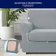 preview thumbnail 10 of 63, Subrtex 3-Piece Stretch Armchair Slipcover Sets with 1 Backrest Cushion Covers and 1 Seat Cushion Covers