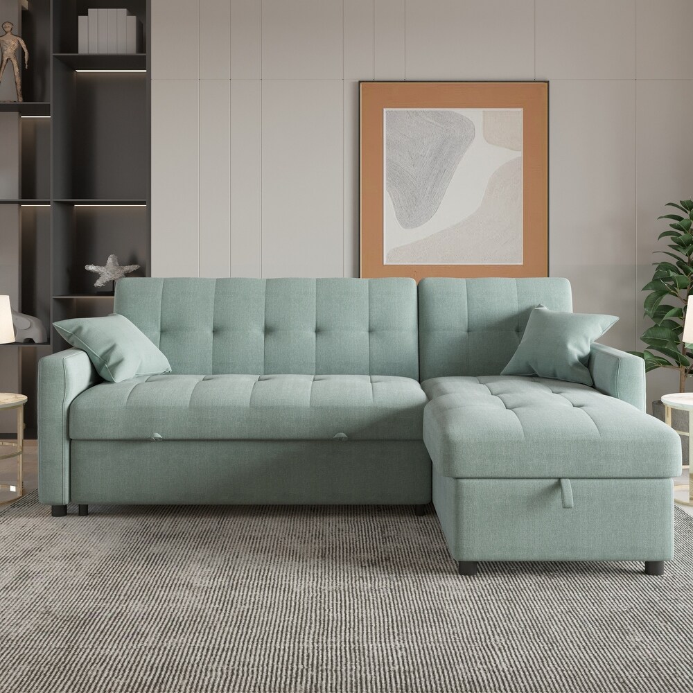 Green deals sleeper sofa