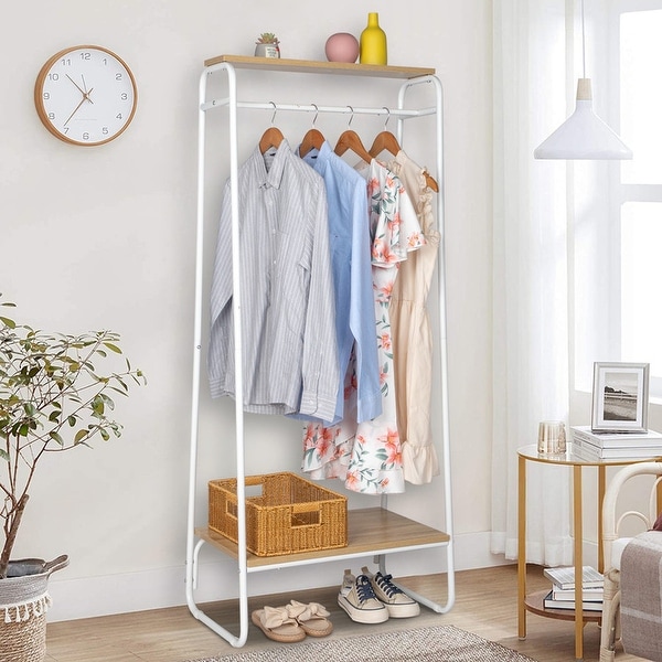 Freestanding clothes rack deals