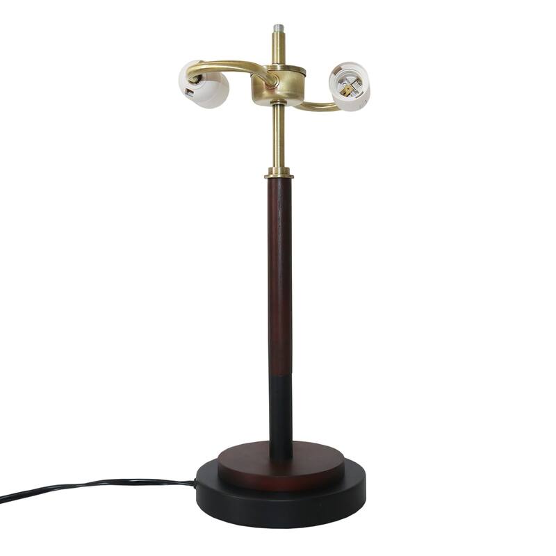 High Quality Modern Bed Side nightstand Decorative Led Table/desk Lamp, Black Umbrella Shaped Table Lamp - Walnut - Bronze 110V