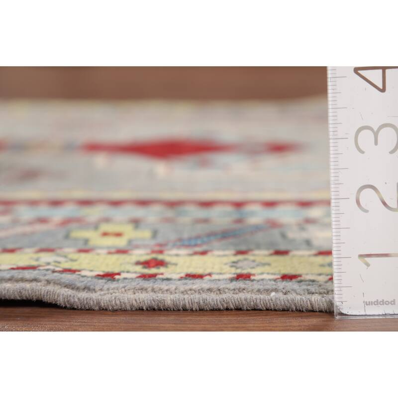 Kazak Accent Rug Oriental Handmade Wool Carpet - 3'3" x 5'0"