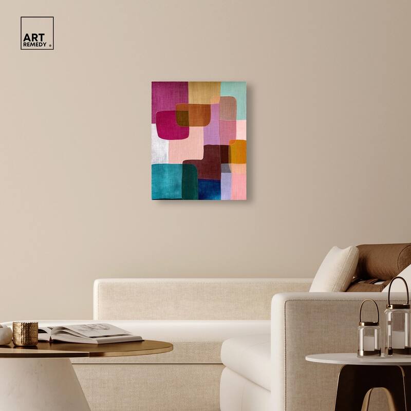 Color Block Cadence III Canvas by Art Remedy, Gallery Wrapped