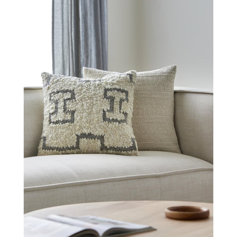 Leigha Bohemian & Eclectic Medallion Accent Pillow - 20"L x 20"W - Feather Down