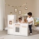 preview thumbnail 1 of 13, Teamson Kids Little Chef Milano Wooden Modular Play Kitchen White