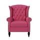 preview thumbnail 11 of 21, Copper Grove Crawley Diamond Button-Tufted Wingback Chair