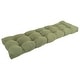preview thumbnail 87 of 94, Solid Twill Tufted Indoor Bench Cushion (Multiple widths from 42 to 60 inch) 55" wide - Sage