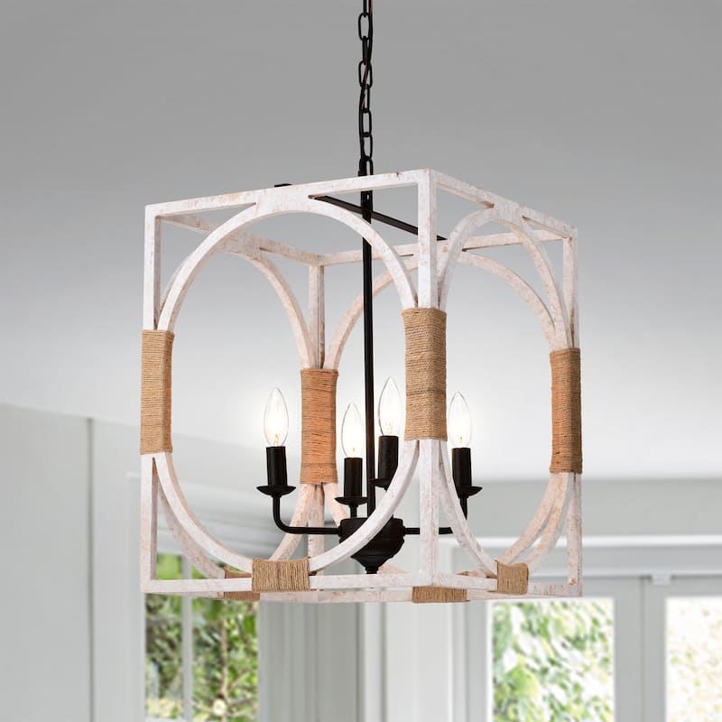 Regulus 14 Inch Farmhouse Vintage Pendant Lighted Chandelier