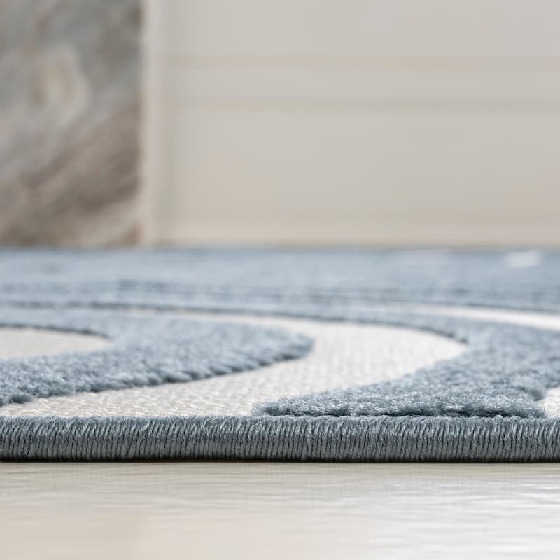 JONATHAN Y Nordby Abstract Groovy Striped Area Rug