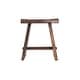 preview thumbnail 8 of 11, Nordic Style Teak Stool with Curved Seat
