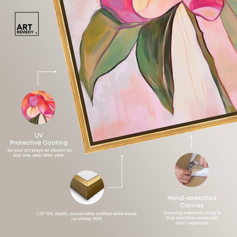 Softly Unfurling II Canvas by Art Remedy