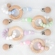 preview thumbnail 4 of 2, Attachable Wooden & Silicone Teether with Clasp