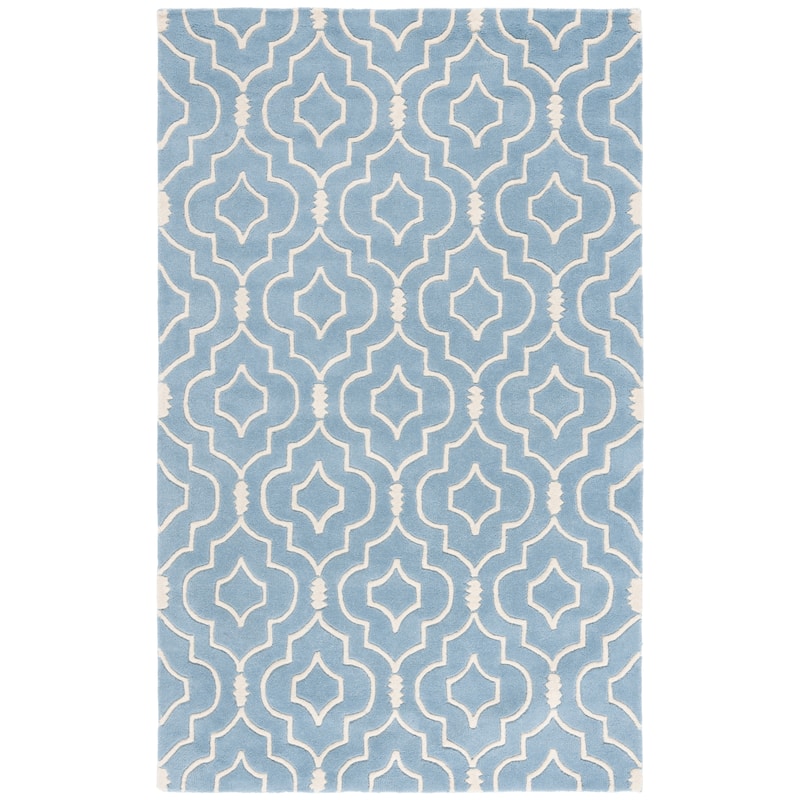 SAFAVIEH Handmade Chatham Cvetka Modern Moroccan Wool Rug