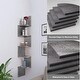 preview thumbnail 22 of 25, NOVA FURNITURE 5 Tiers Floating Teen Wall Mount Corner Kitchen Shelves, Home Decor Display for Small Living Room,Space Saving