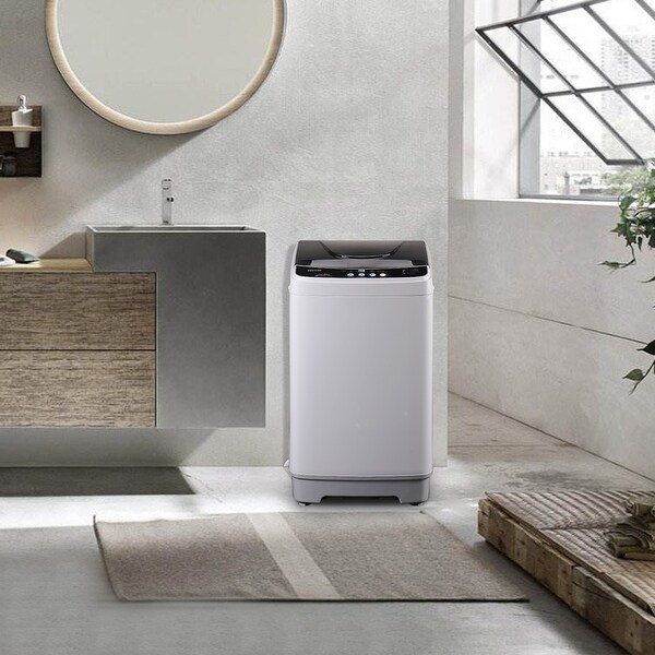 Full-Automatic Washing Machine 1.32cu.ft/10lbs Portable Compact - 7'10" x 10'10". Opens flyout.