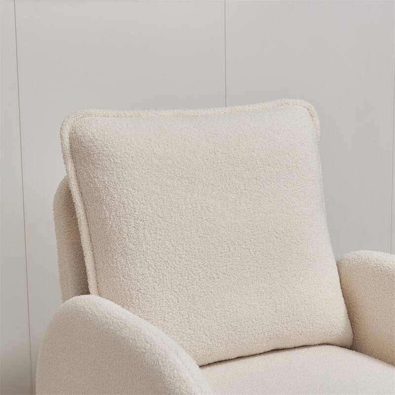 Modern Sherpa Upholstered Accent Chair, Stylish and Ergonomic Design