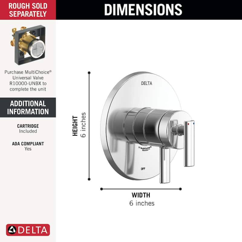 Delta T17042 Altado Monitor 17 Series Dual Function Pressure Balanced