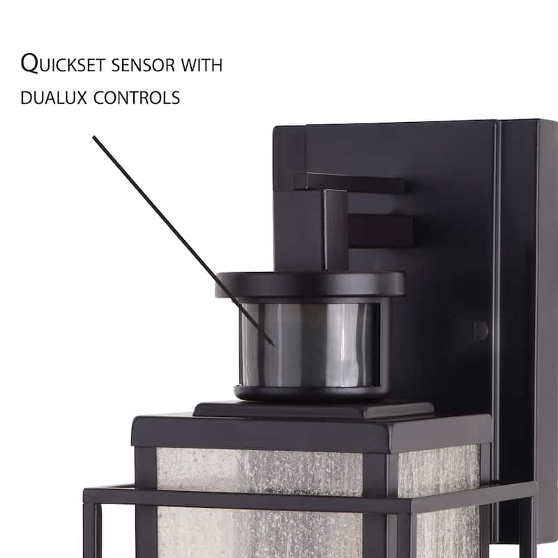 Hyde Bronze Motion Sensor Dusk to Dawn Outdoor Mission Wall Light