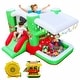 preview thumbnail 1 of 5, Christmas Jump 'n Slide Inflatable Bouncer for Kids Complete Setup with Blower - 80" x 91" Play Area - 55" Tall - N/A Kids