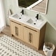 preview thumbnail 2 of 17, Jentoria 48"/60" FreeStanding Bathroom Vanity with Sink, Bathroom Vanity with Soft Close Door and Adjustable Shelf 47.6"×18.3"×35.4"