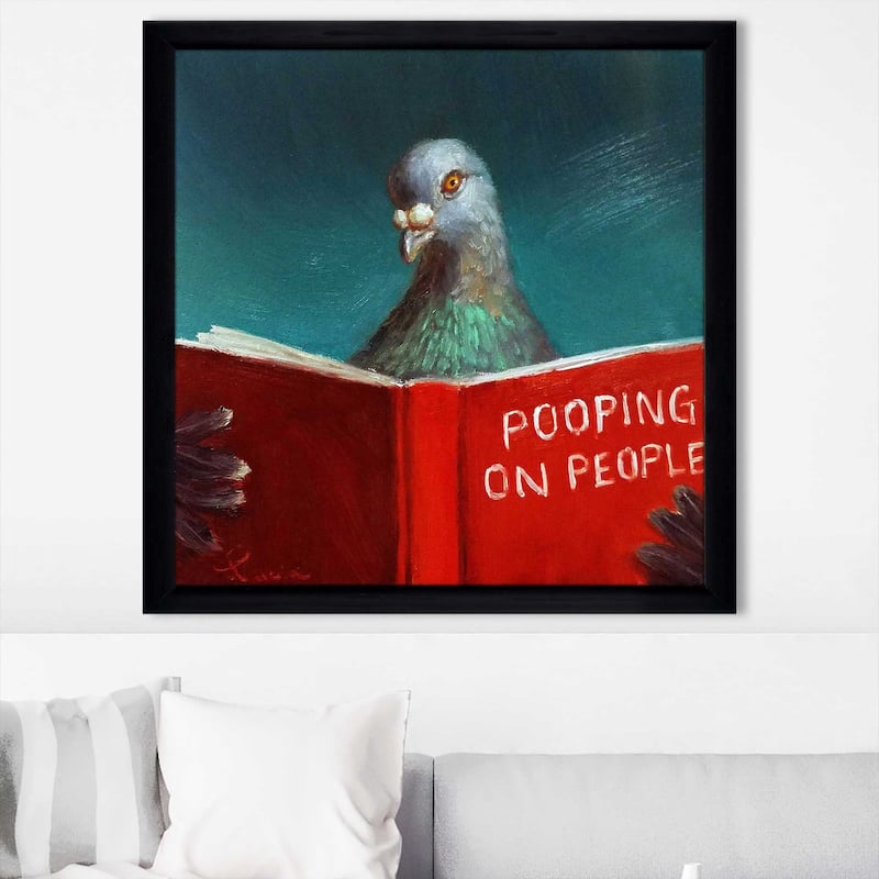 "Pooping on People" by Lucia Heffernan Print on Acrylic