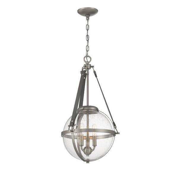 Bozeman 3Light Pendant in Antique Nickel Bed Bath & Beyond 36198248