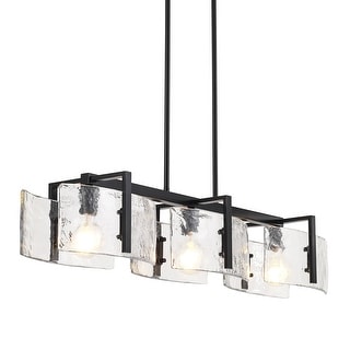 Golden Lighting 3164-LP HWG Aenon 3 Light 41" Wide Linear Pendant