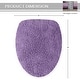 preview thumbnail 3 of 189, Home Weavers Waterford Collection Cotton Toilet Lid Rug | Elastic Fit | Fit Most Standard Toilet Lid | 18"x18"