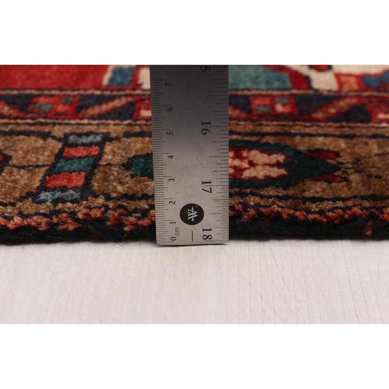 ECARPETGALLERY Hand-knotted Andelz Red Wool Rug - 3'11 x 7'3