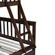 preview thumbnail 7 of 20, Twin Over Full Rubber Wood Bunk Bed with Trundle,Convertible Ladder and Guardrail
