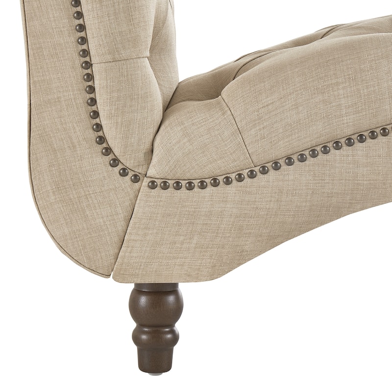 Knightsbridge Tufted Oversized Chaise Lounge by iNSPIRE Q Artisan