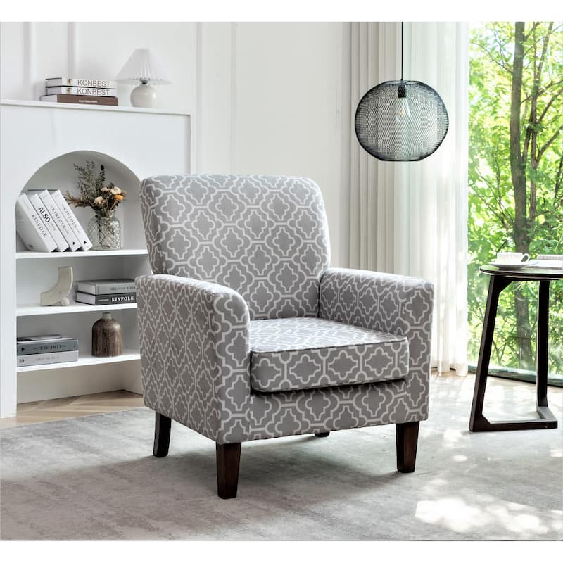 Contemporary Living Room Accent Arm Chair - Grey