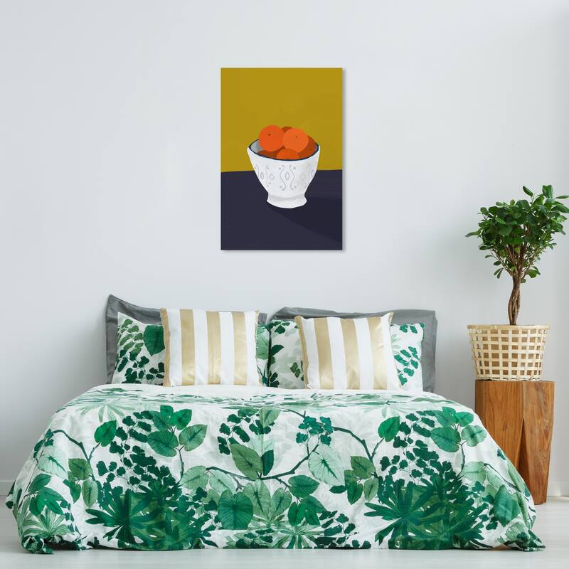 Wynwood Studio Canvas Food and Cuisine Tangerines Orange and Tangerine Modern & Contemporary Wall Art Canvas Print - 36 x 24