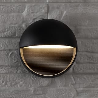 JONATHAN Y 6.25" Outdoor Integrated LED Wall Sconce