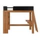 preview thumbnail 19 of 27, Max and Lily Mid-Century Modern Twin Loft Bed with Desk and Bookshelf