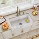 Option Sink + Brushed Nickel Pull Down Kitchen Faucet