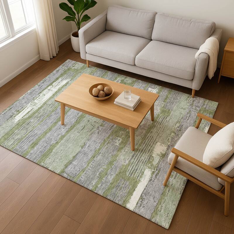 Premium Washable Super Soft Abstract Stripes Mayfield Rug