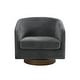 preview thumbnail 67 of 88, 31.1'' W Modern Barrel Swivel Accent Chair