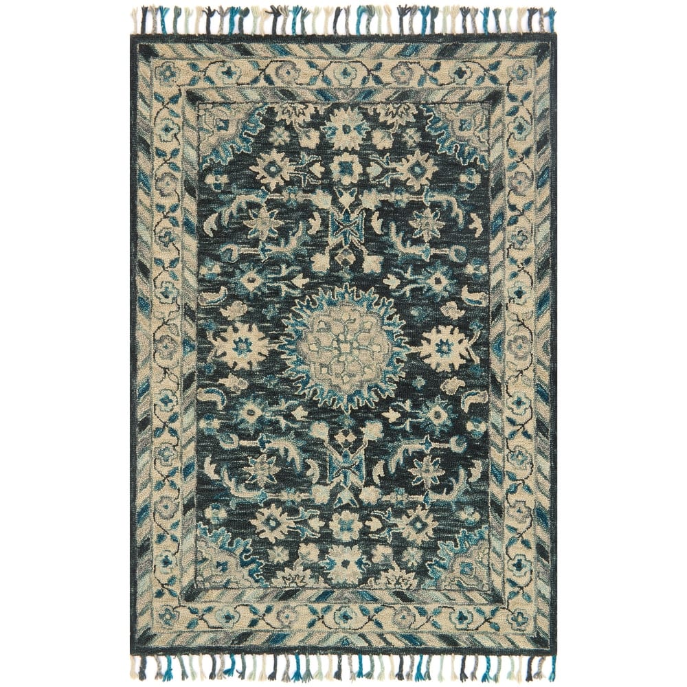Alexander Home Sahara Boho Floral Hand-Hooked Wool Area Rug