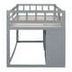 preview thumbnail 30 of 46, Stylish & Fun Design Low Loft Bed with Shelves, Drawers, Desk and Blackboard, Twin Size