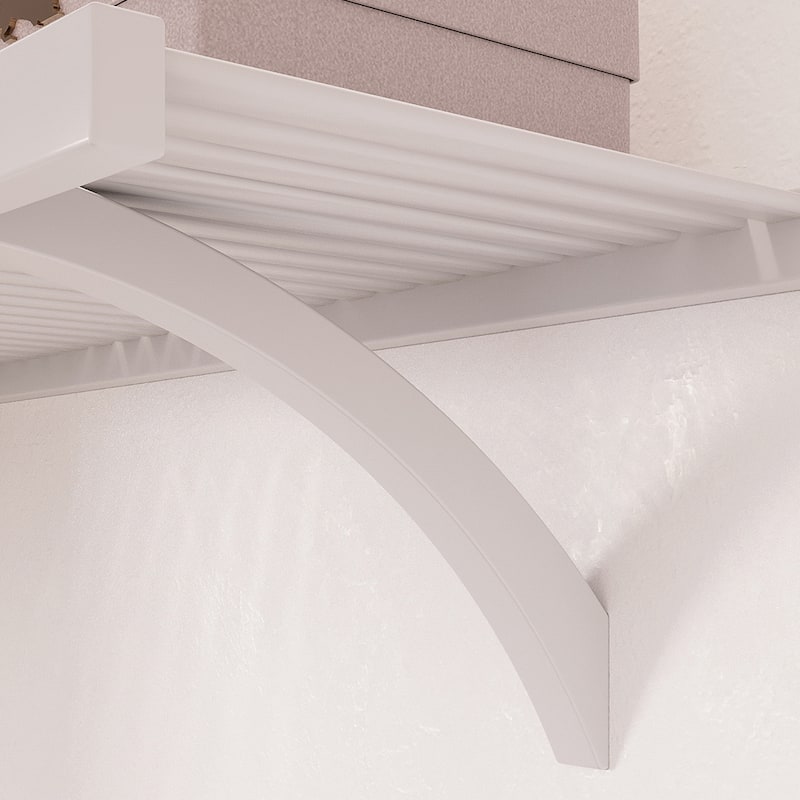 John Louis Home Solid Wood Reach-In Closet System with 5-Drawers and Doors White