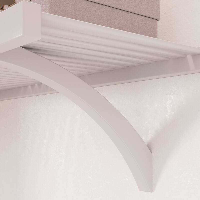 John Louis Home Solid Wood Reach-In Closet System with 6-Drawers and Doors White