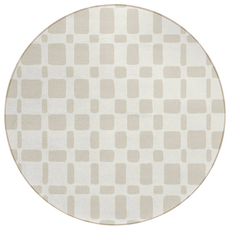 Machine Washable Indoor/ Outdoor Chantille Contemporary Geo Rug